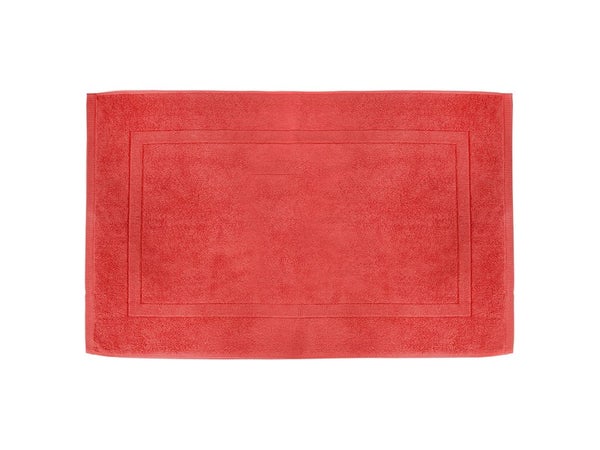 Tapis de bain l.50 x L.80 cm rouge, Terry SENSEA