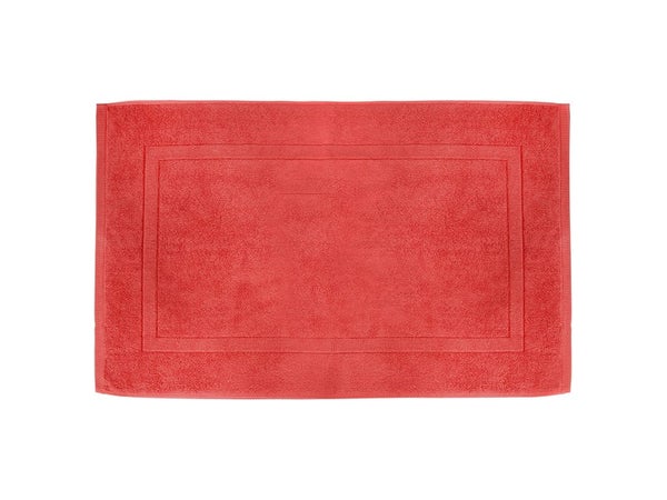 Tapis de bain l.50 x L.80 cm rouge, Terry SENSEA