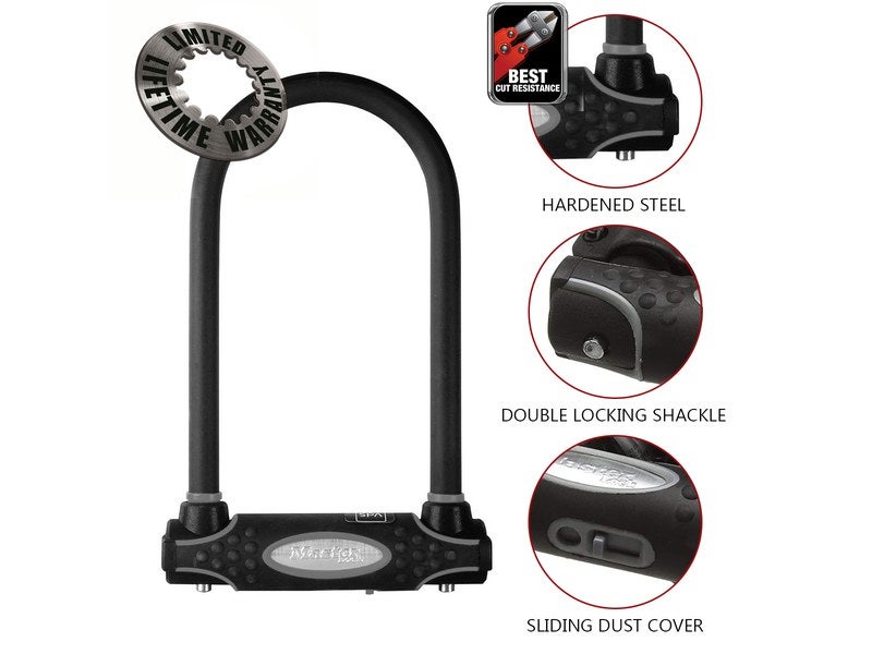Antivol Vélo U-Lock Bell - Manille Renforcée Acier Trempé - Niveau 4 - NEUF