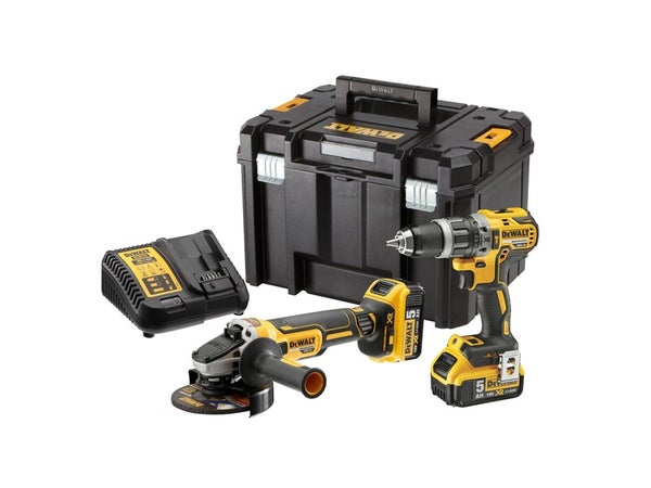 Kit de 2 outils sans fil DEWALT DCK2080P2T-QW, 18 V 5 Ah, 2 batteries