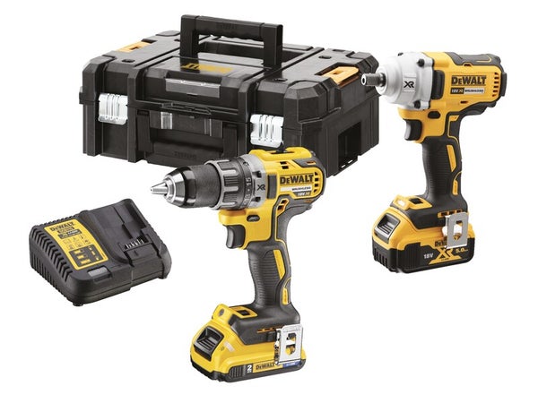 Pack de 2 outils sans fil DEWALT Dck2077p2t-qw 5 Ah, 2 batteries