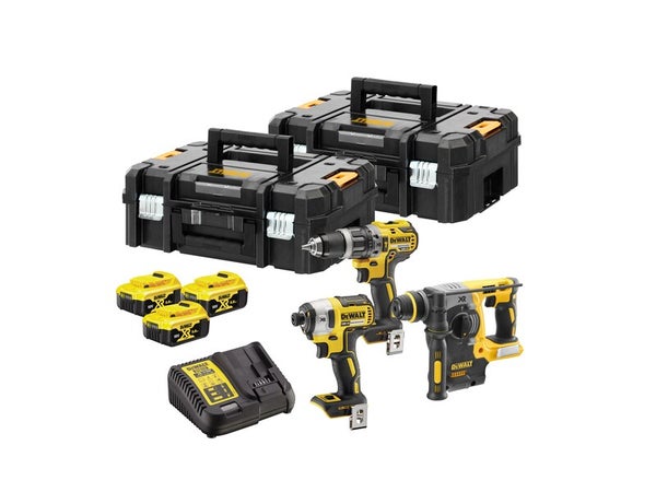 Pack de 3 outils sans fil DEWALT Dck368p3t-qw 5 Ah, 3 batteries