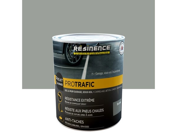 Peinture Protrafic sol/garage/sous-sol RESINENCE graphite satiné 0.3 l