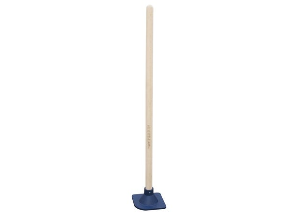 Dame carrée acier avec manche en bois, PERRIN, L.100 cm