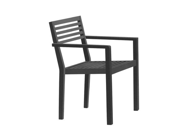 Fauteuil de jardin DCB GARDEN Gaston en aluminium noir