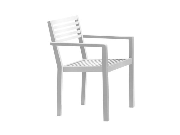 Fauteuil de jardin DCB GARDEN Gaston en aluminium gris / argent