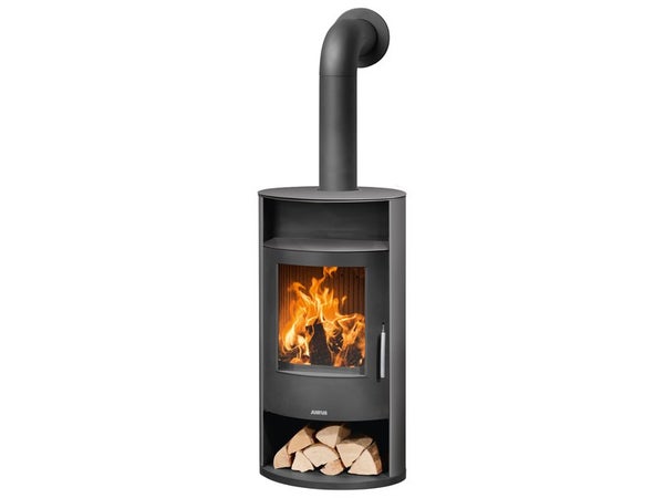 Poêle à bûche JUSTUS Island 7 gris, 6 kW