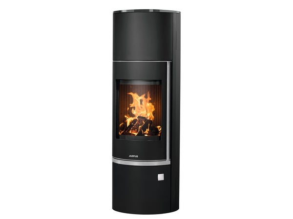 Poêle à bûche JUSTUS Faro w+ 2.0 noir, 7 kW