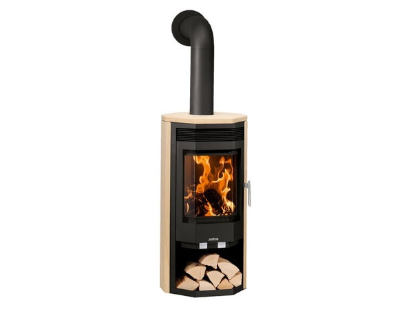 Poêle à bûche JUSTUS Usedom sable / noir, 7 kW