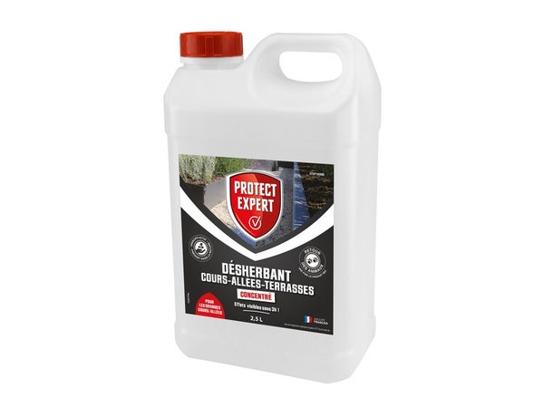 Désherbant cours, allées, terrasses concentré PROTECT EXPERT 2.5 litres