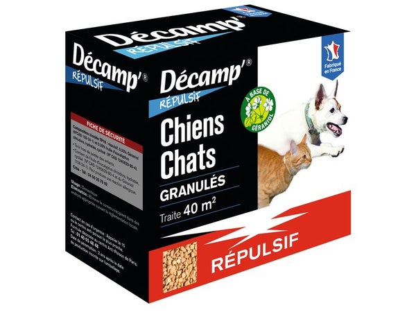 Répulsif granulés anti-chiens et chats DECAMP', 400 g
