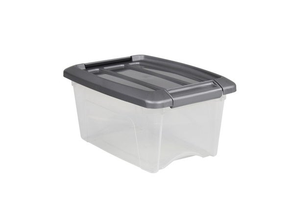 Bac de rangement transparent Couv&clips 5L