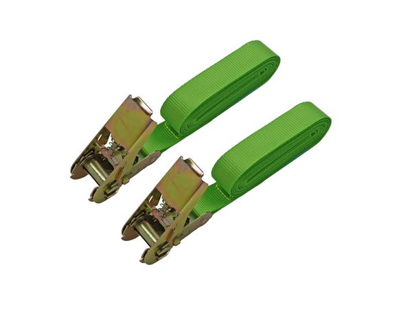 Lot de 2 sangles + cliquets 5mx25mm STANDERS