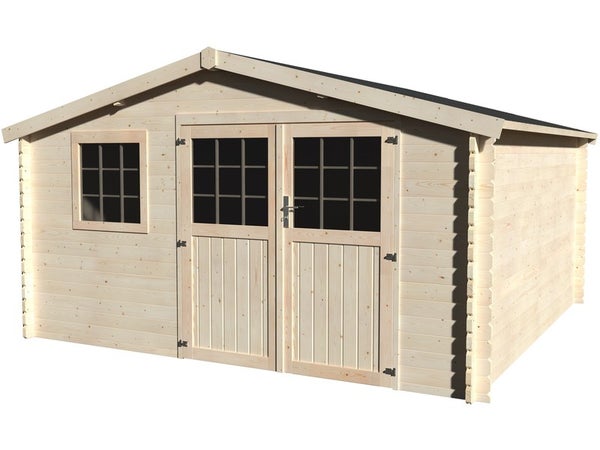 Abri de jardin bois Valauris , Ep.34 mm 16.68 m²
