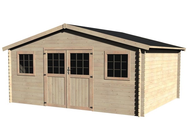 abri de jardin bois DECOR ET JARDIN FLORIDAN Ep. 28 mm, 20.48 m²