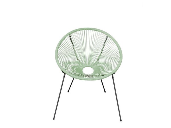 Fauteuil de jardin Acapulco en acier vert