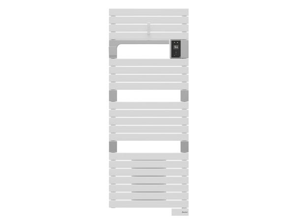 Sèche-serviettes électrique soufflant SAUTER 1750W, H.143.2 x l.55 cm Asama connecté blanc