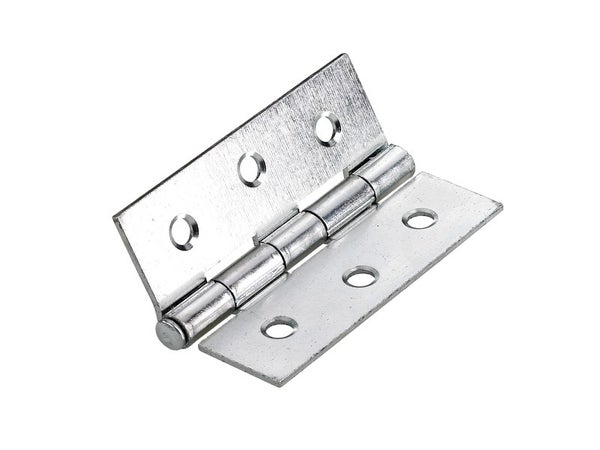 Lot de 2 charnières universel acier pour meuble, L.42 x l.57 mm