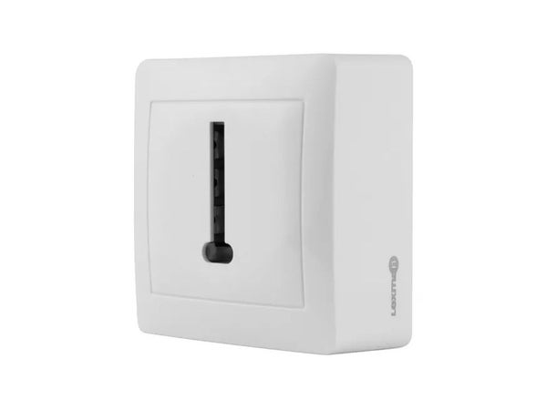 Prise téléphonique saillie surface, LEXMAN, blanc
