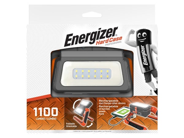 Projecteur de chantier portable basique ou pliable rechargeable, 1100 ENERGIZER