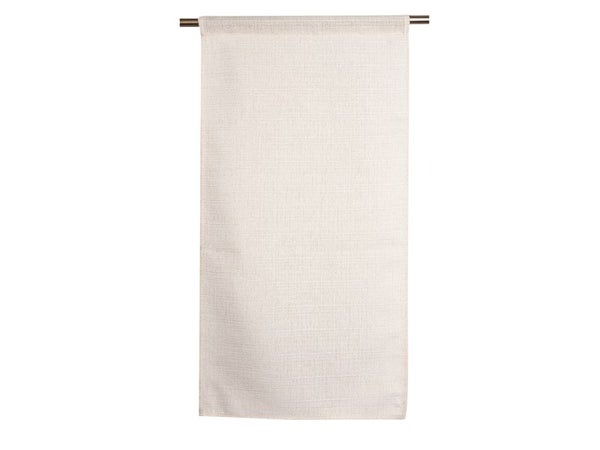Vitrage tamisant Lazaro ecru et dore l. 80 x H. 160 cm