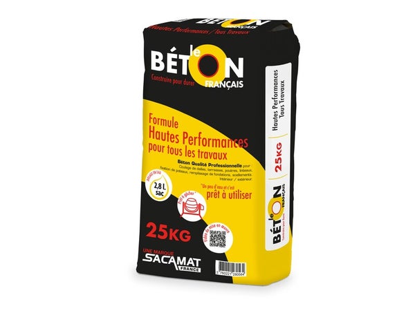 Beton Pret emploi gris LE BETON FRANCAIS, 25 kg