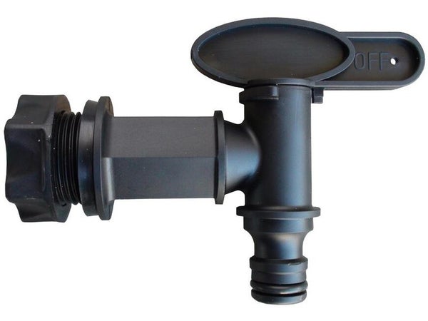 Robinet raccord rapide clipsable 20/27, noir