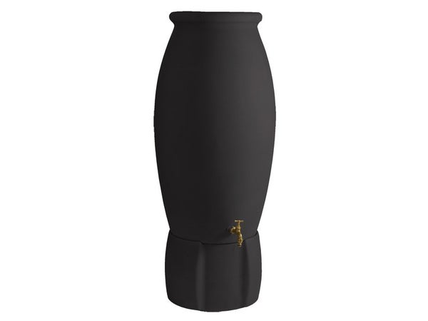 Récupérateur d'eau aérien amphore, 235 litres, anthracite