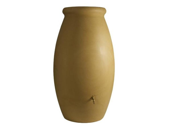 Récupérateur d'eau aérien amphore, 1000 litres, beige