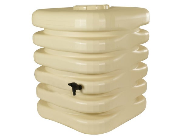 Récupérateur d'eau aérien carré, 1000 litres, beige