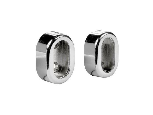 Lot de 2 support de barre de penderie D30 x 15 mm ovale chrome 28.95 m