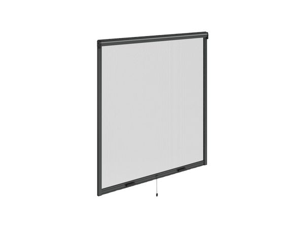 Moustiquaire enroulement vertical 160x160 cadre alu gris