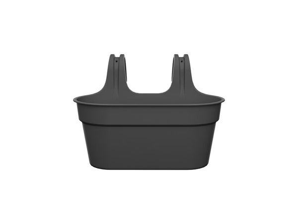 Jardinière accroche balcon Anthracite l.35 x L.26,6 x H.24.8 cm NATERIAL