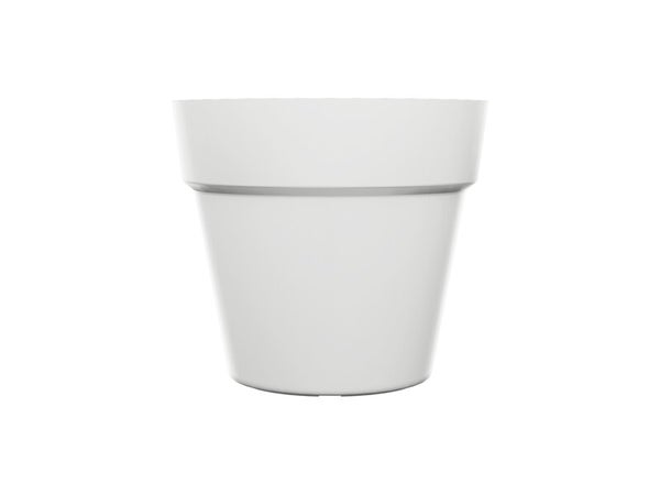 Pot plastique NATERIAL Diam.24.5 x H.21.5 cm blanc