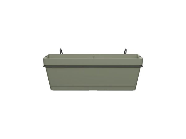 Jardinière et support plastique NATERIAL L.50 x l.49.97 x H.19.156 cm vert