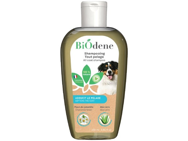 Shampooing tout pelage pour chien, BIODENE, 250 ml