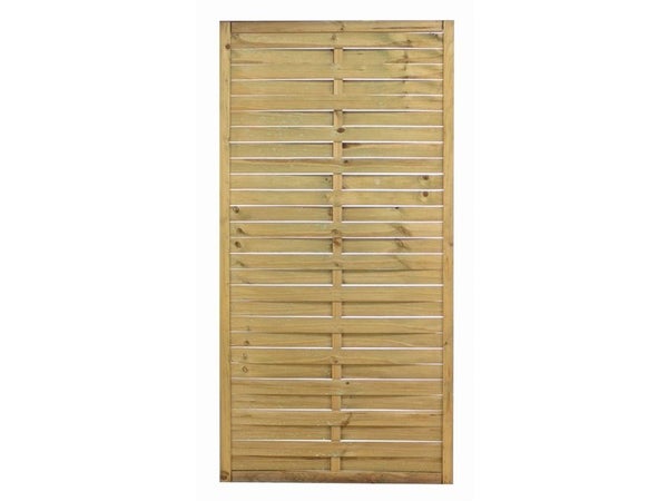Panneau bois occultant Elia, l.90 x H.180 cm, brun clair