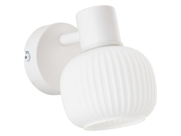 Spot salle de bain, nature, cristal blanc E14 max 20 W, BRILLIANT Laguna