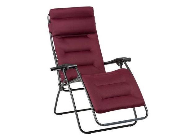 Relax de jardin LAFUMA MOBILIER Relax clip air comfort en acier rouge