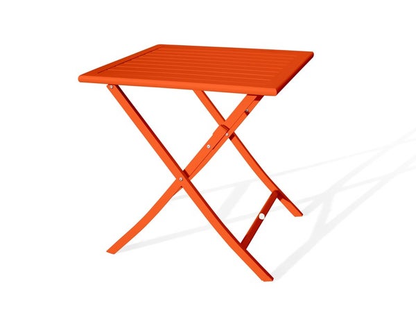 Table de jardin DCB GARDEN Marius carré orange / cuivré 2 personnes