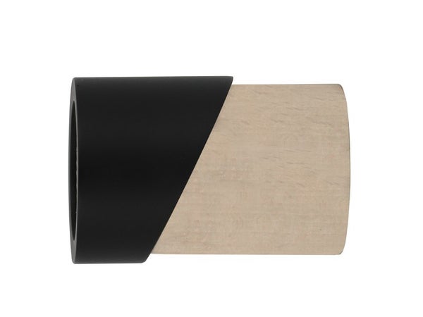 Embout Atelier, chêne clair mat, pour tringle à rideau Diam.28 mm MOBOIS