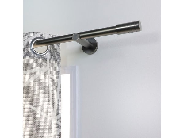 Tringle à rideau à composer Gun gris foncé, diam. 28 mm 150 cm MOBOIS