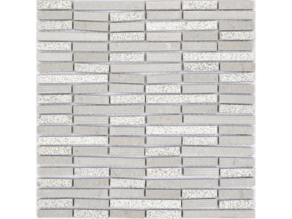 1 plaque mosaique mur Zen-bamboo gris 30 x 29 cm ARTENS