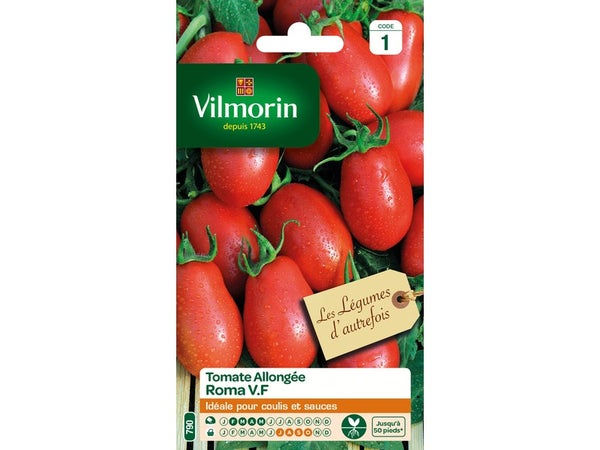 Graine potagère de tomate roma VF, VILMORIN, 5 g