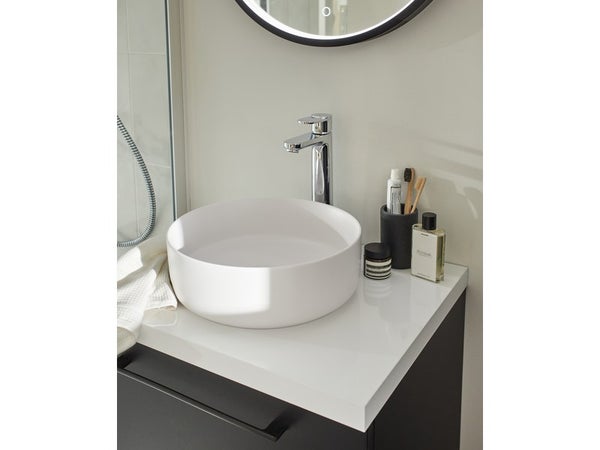 Mitigeur lavabo LMH 100, chrome brillant