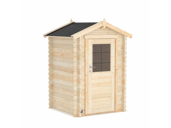 Abri de jardin bois MADEIRA 2 pentes Ep.19 mm, 1.5 m²