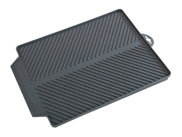 Tapis égouttoir LINEA, 40x30x3 cm, gris