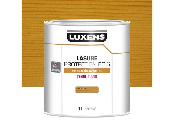 Lasure LUXENS , 4 ans chêne clair satiné 1 l
