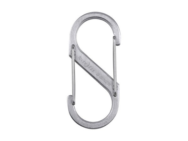 Mousqueton acier inox NITE IZE, L. 7 x L. 3 cm x Ep. 0.7 mm