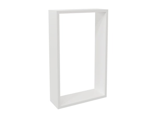 Lot de 2 étagères cube blanc mat, L.45 x H.27 x P.27 cm, Ep.12 mm